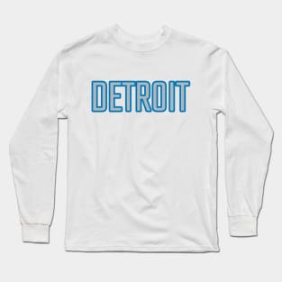 Detroit Lions Colors FRONT PRINT Long Sleeve T-Shirt